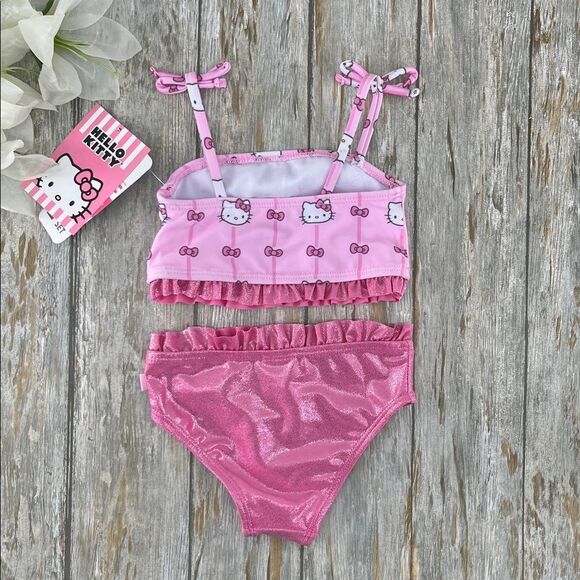 Mini Mouse & Hello Kitty Tankini & Bikini Bathing Suits 2,  2-Piece Sets Size 12 - Picture 5 of 5